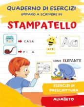 Quaderno per imparare a scrivere in stampatello