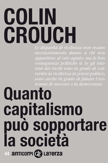 Quanto capitalismo può sopportare la società - Colin Crouch