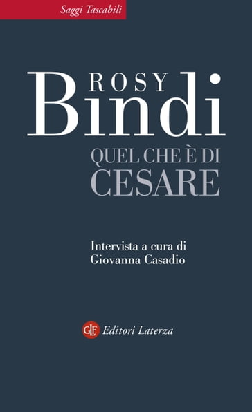 Quel che è di Cesare - Giovanna Casadio - Rosy Bindi