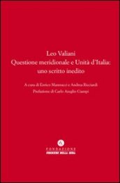 Questione meridionale e Unità d Italia