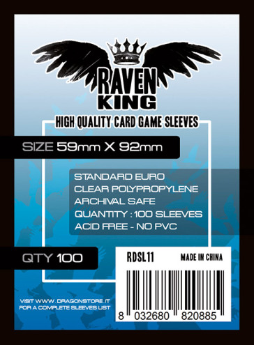 RAVEN KING Bustine Protettive 59x92mm