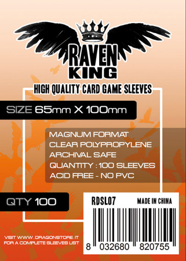 RAVEN KING - Bustine Protettive 65x100mm
