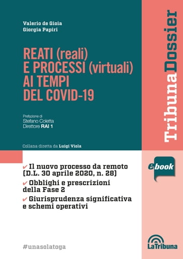 Reati (reali) e processi (virtuali) ai tempi del COVID-19 - Giorgia Papiri - Valerio de Gioia