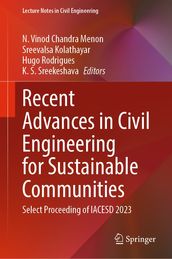 Recent Advances in Civil Engineering for Sustainable Communities