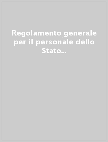 Regolamento generale per il personale dello Stato della Città del Vaticano