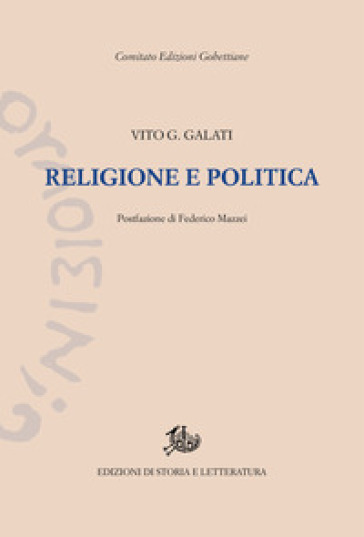 Religione e politica - Vito G. Galati
