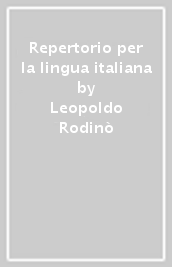 Repertorio per la lingua italiana