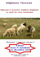 Réponses à monsieur Frédéric Beigbeder au sujet du Livre Numérique