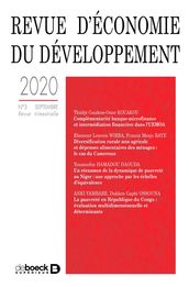 Revue d économie du développement n° 343