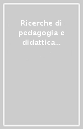 Ricerche di pedagogia e didattica (2009). 4.
