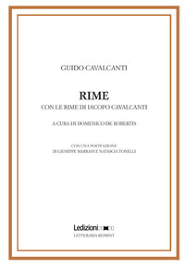 Rime - Guido Cavalcanti