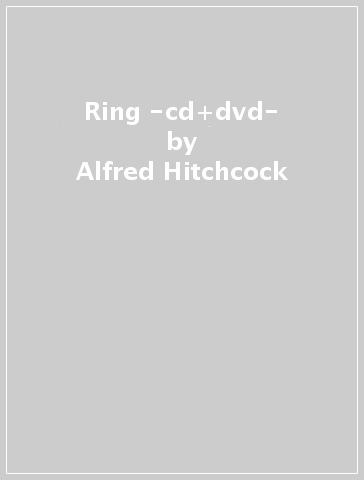 Ring -cd+dvd- - Alfred Hitchcock