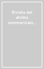 Rivista del diritto commerciale (1950-2003). DVD