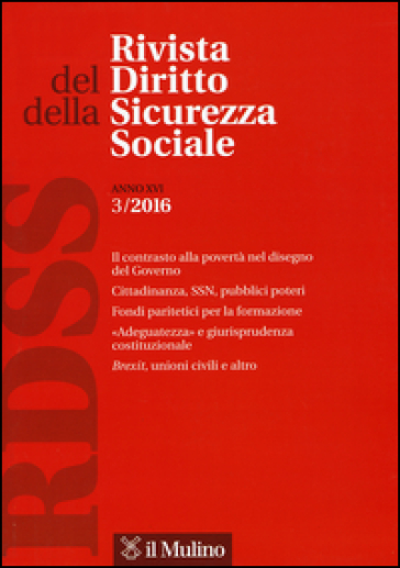 Rivista del diritto della sicurezza sociale (2016). 3.