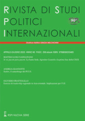 Rivista di studi politici internazionali (2023). Vol. 2