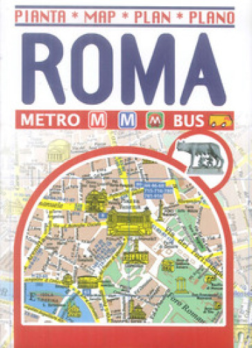 Roma. Mappa-Map-Plan-Plano