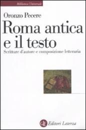 Roma antica e il testo. Scritture d