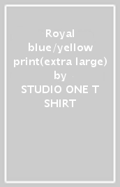 Royal blue/yellow print(extra large)