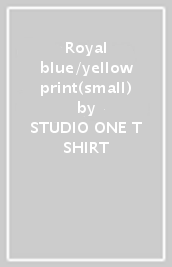 Royal blue/yellow print(small)