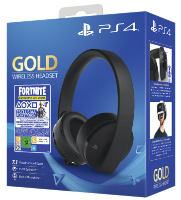 SONY Gold Headset + Fortnite VCH