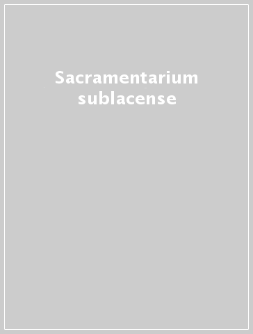 Sacramentarium sublacense