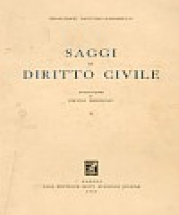 Saggi di diritto civile - Francesco Santoro Passarelli