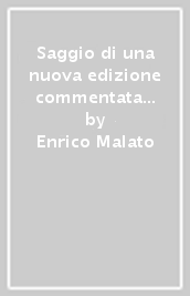 Saggio di una nuova edizione commentata delle opere di Dante. 1.Il canto I dell Inferno