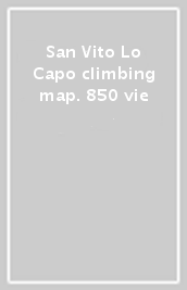 San Vito Lo Capo climbing map. 850 vie