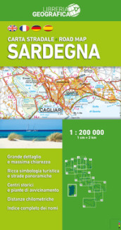 Sardegna. Carta stradale 1:200.000. Ediz. multilingue