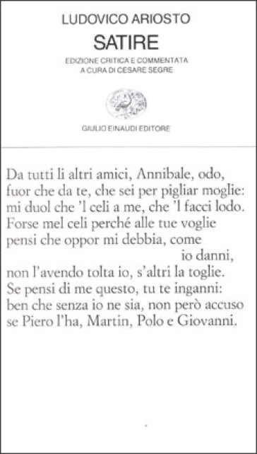 Satire - Ludovico Ariosto