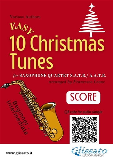 Saxophone Quartet score "10 Easy Christmas Tunes" - a cura di Francesco Leone - CHRISTMAS CAROLS