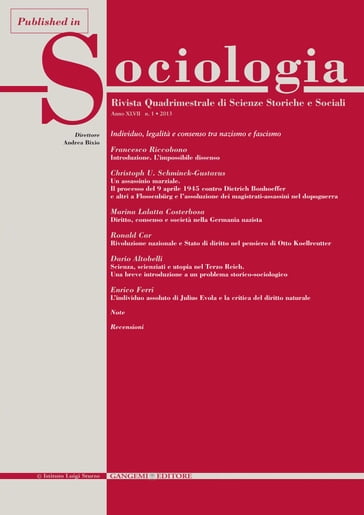 Scienza, scienziati e utopia nel Terzo Reich. Una breve introduzione a un problema storico-sociologico - Dario Altobelli