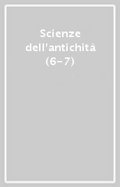 Scienze dell antichità (6-7)