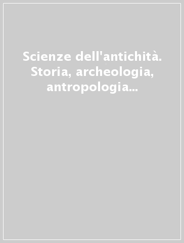 Scienze dell'antichità. Storia, archeologia, antropologia (2001-2003). 11.