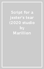 Script for a jester's tear (2020 studio