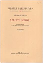 Scritti minori. 1.