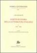 Scritti di storia della letteratura italiana. Ediz. illustrata. 1: 1935-1962