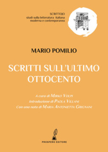 Scritti sull'ultimo Ottocento - Mario Pomilio