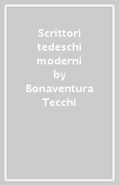 Scrittori tedeschi moderni