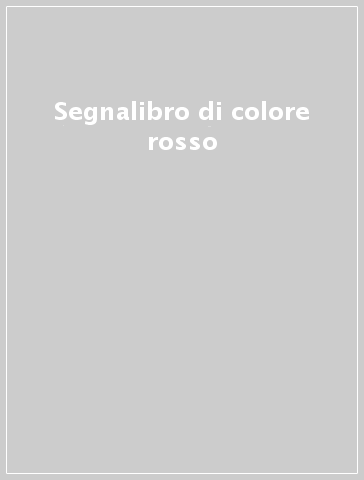 Segnalibro di colore rosso