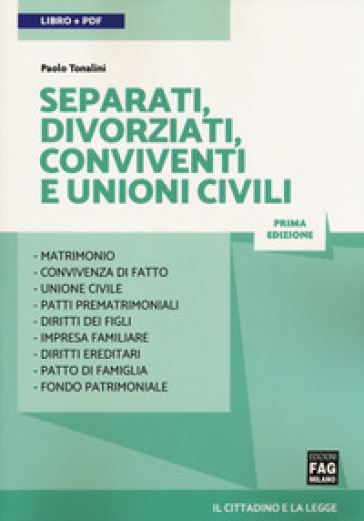 Separati, divorziati, conviventi e unioni civili. Con Contenuto digitale (fornito elettronicamente) - Paolo Tonalini