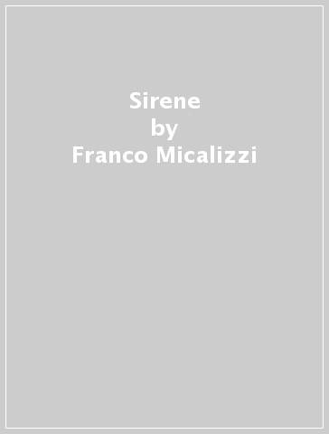 Sirene - Franco Micalizzi