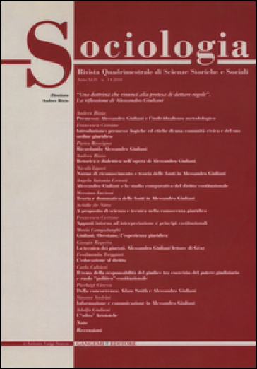 Sociologia. Rivista quadrimestrale di scienze storiche e sociali (2010). 3.