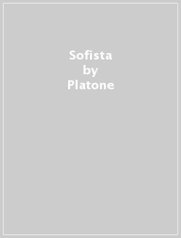 Sofista - Platone