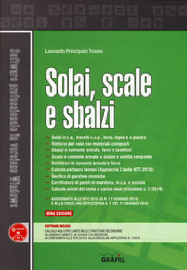 Solai, scale e sbalzi. Con software - Leonardo Principato Trosso