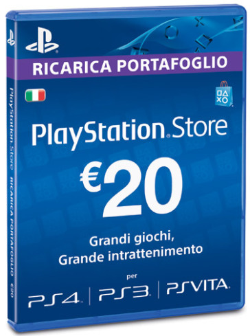 Sony PSN Card 20 Euro VIDEOGIOCO - Videogiochi - Mondadori Store