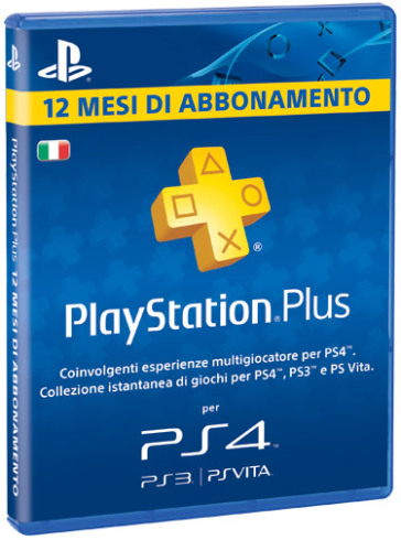 Sony PSN PS Plus Card 12 Mesi PS4 Brand. VIDEOGIOCO - Videogiochi