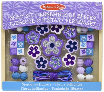 Sparkling Flowers Wooden Bead Set (NEW)