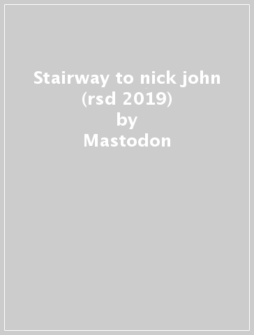Stairway to nick john (rsd 2019) - Mastodon