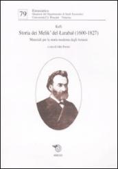 Storia dei Melik  del Larabal (1600-1827). Materiali per la storia moderna degli armeni
